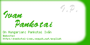 ivan pankotai business card